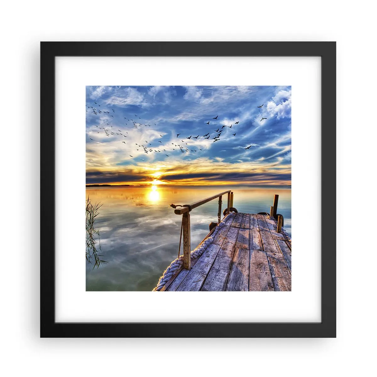 Poster in black frame - Wind is Taking a Break - 30x30 cm