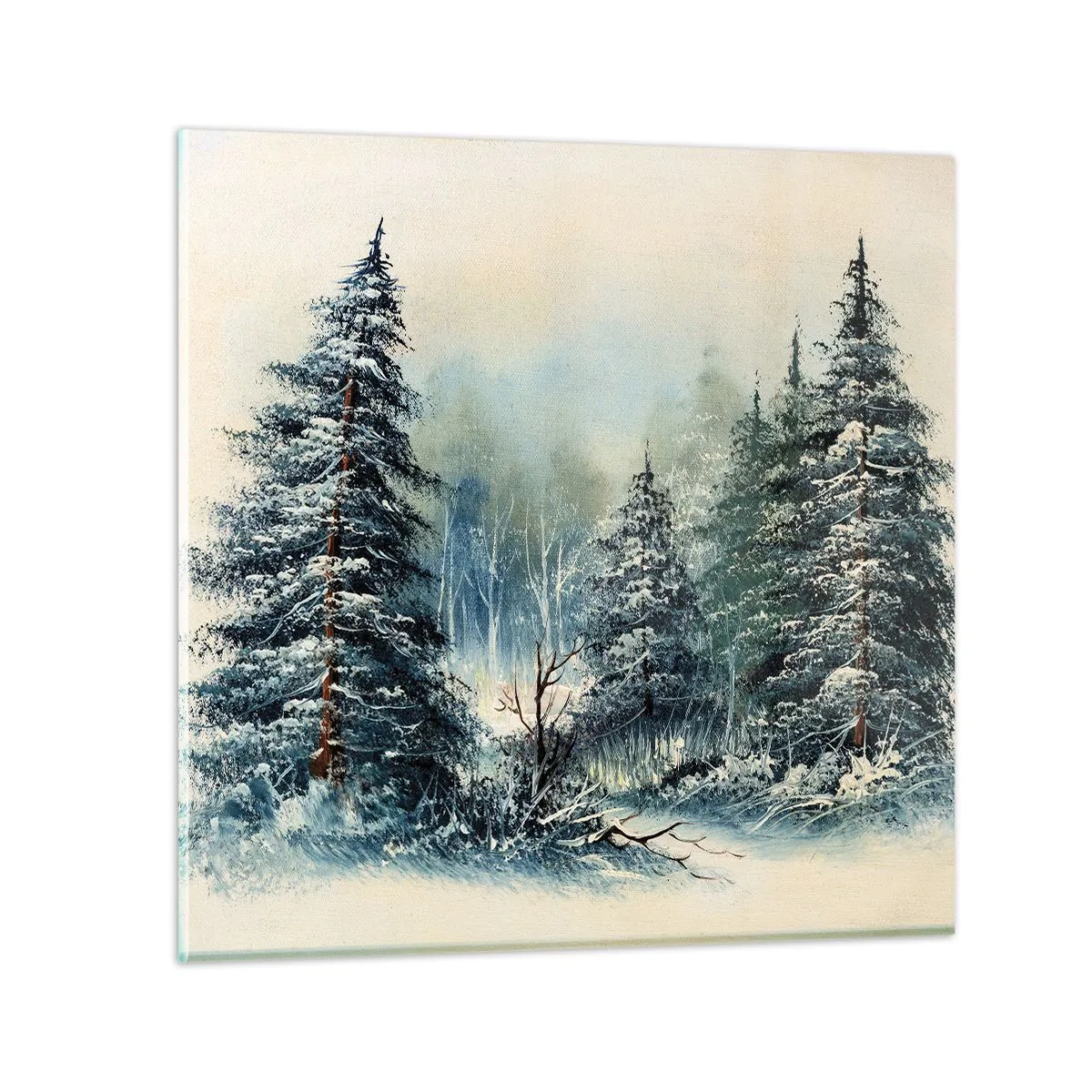 Glass picture - Ready for Christmas - 30x30 cm