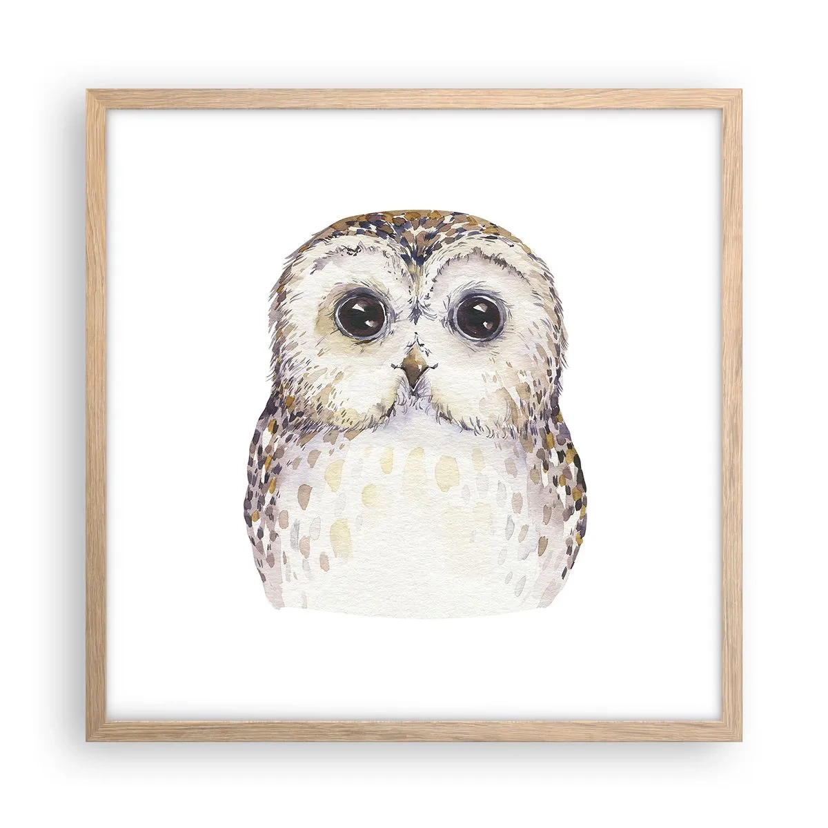 Poster in light oak frame - Look Me in the Eyes - 50x50 cm