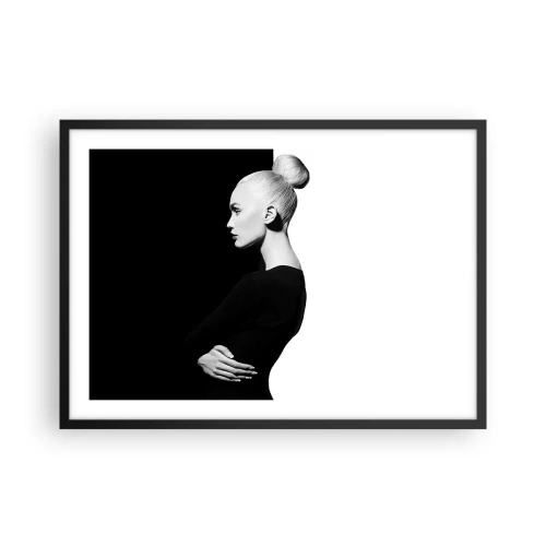Poster in black frame - Simply a Woman - 70x50 cm