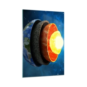 Glass picture - Journey to the Interior of the Earth - 70x100 cm