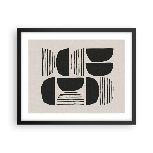 Poster in black frame - Half-Systems - 50x40 cm