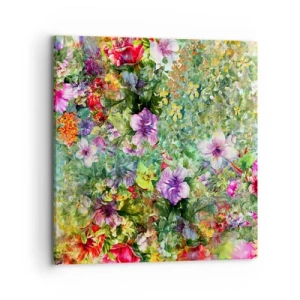 Canvas picture - Lost in the Flowers - 70x70 cm
