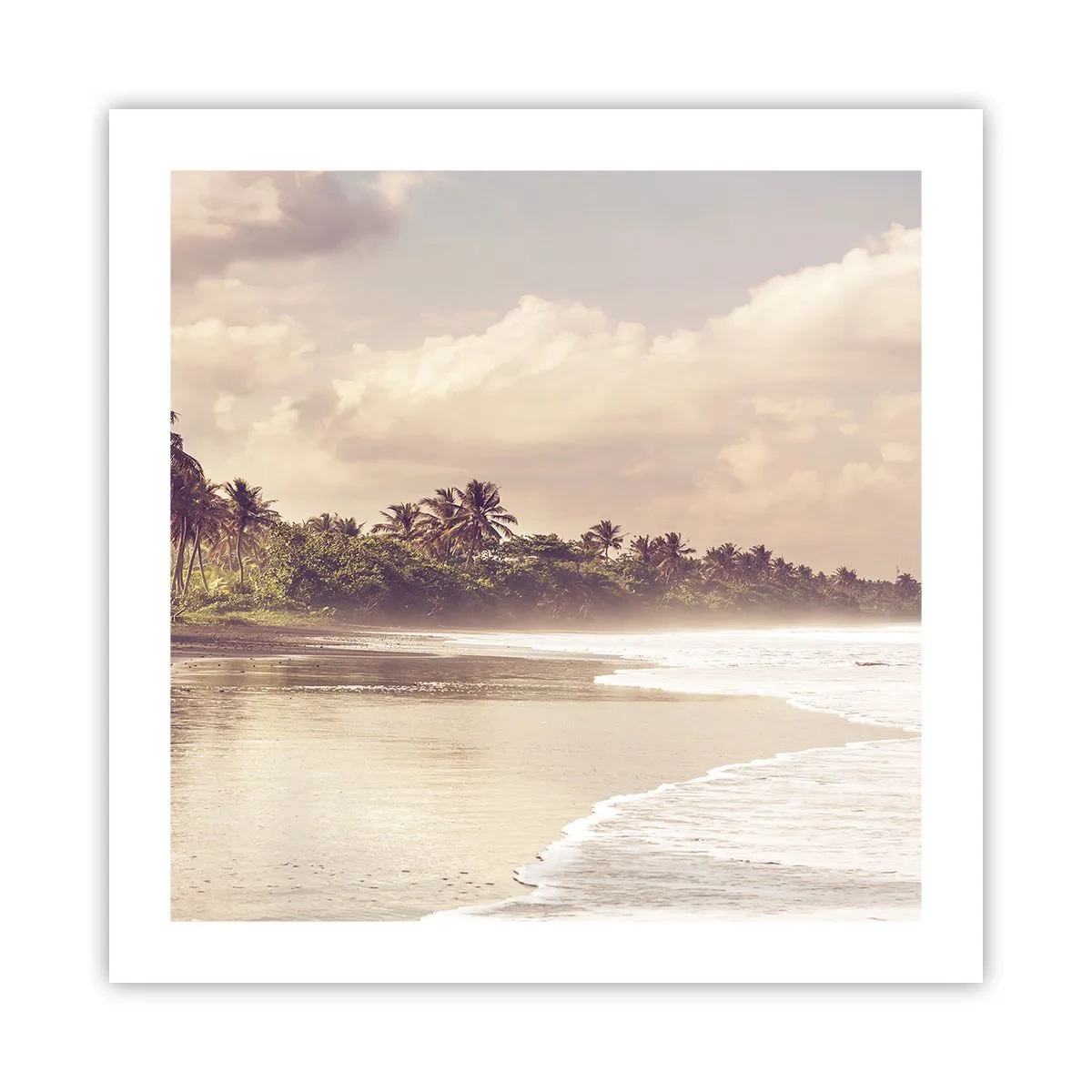 Poster - Caress of the Waves - 50x50 cm