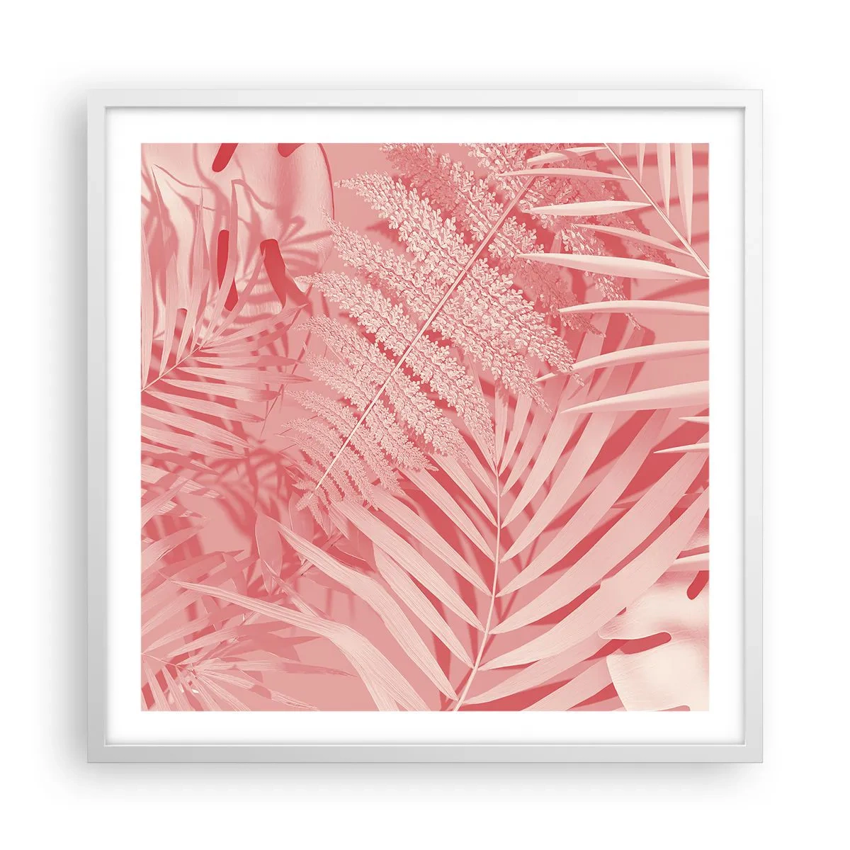 Poster in white frmae - Pink Concept - 60x60 cm