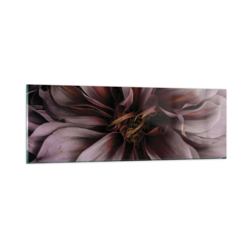 Glass picture - Flowery Heart - 90x30 cm