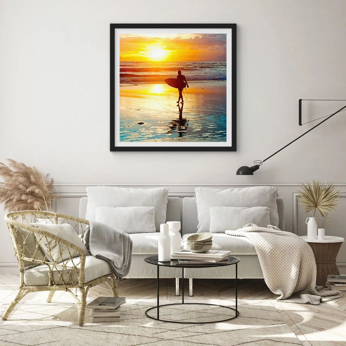 Poster in black frame - Return of a Warrior - 50x50 cm