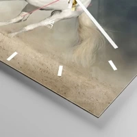 Clock face with lines