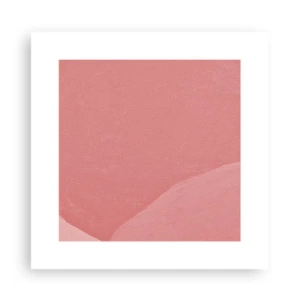 Poster - Organic Composition In Pink - 30x30 cm