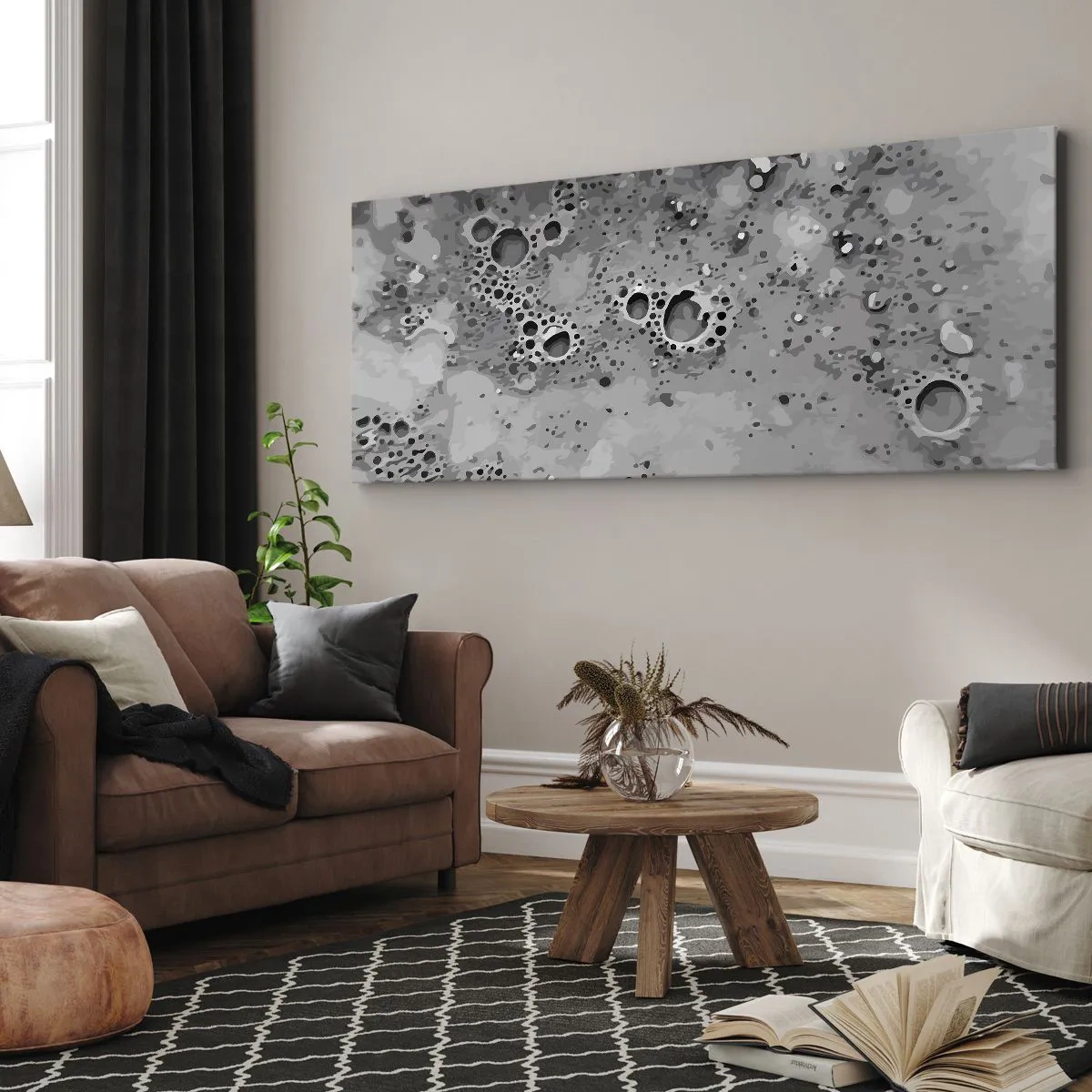 Canvas picture - Like a Moon Landscape - 90x30 cm