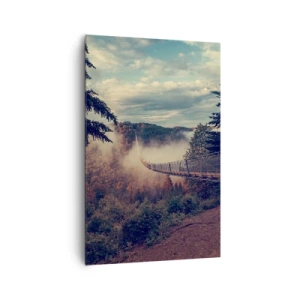 Canvas picture - Above Autumnal Forest - 80x120 cm