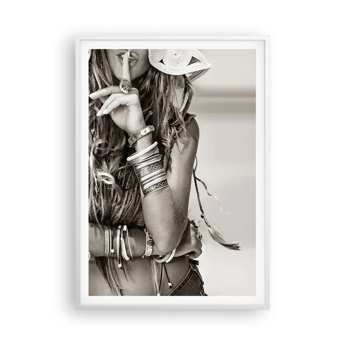 Poster in white frmae - Like a Girl - 70x100 cm