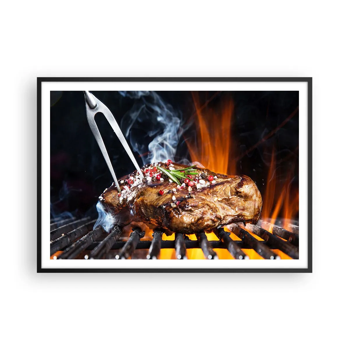 Poster in black frame - Juicy and Fragrant - 100x70 cm