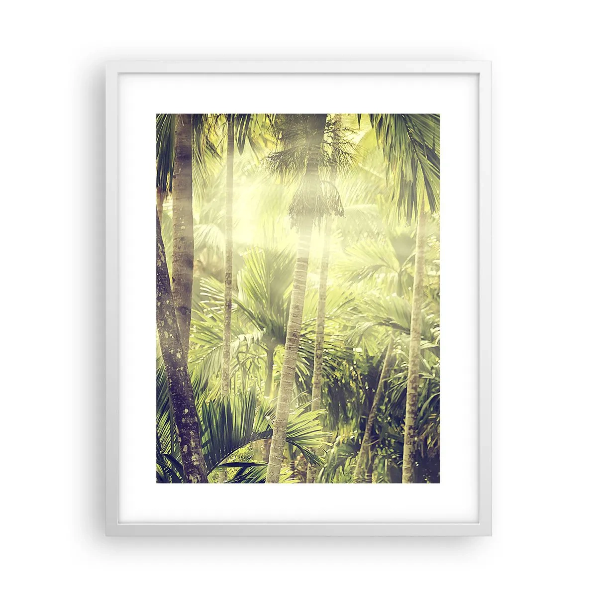 Poster in white frmae - In Green Heat - 40x50 cm
