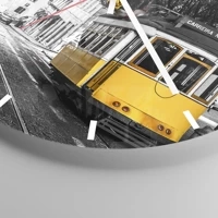 Clock face with lines