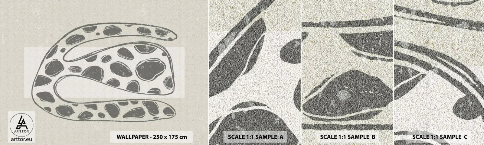 Photo Wallpaper Sample Self-Adhesive Deluxe Sticker - Curious Creature - Boho, Minimalism, Bright - 100x30 cm