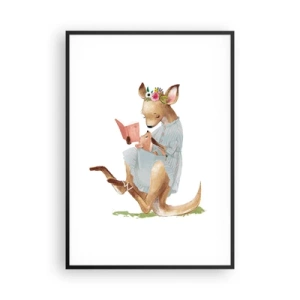 Poster in black frame - Read to Me, Mum - 70x100 cm