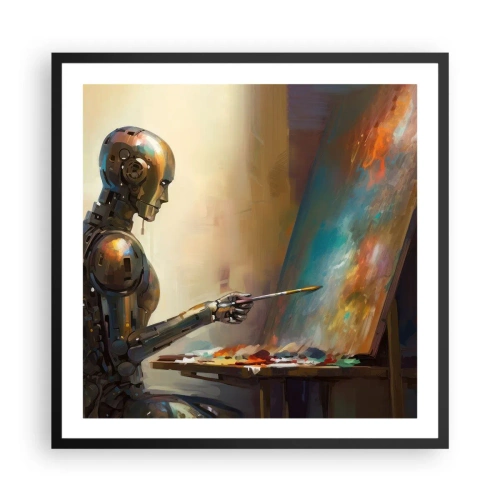Poster in black frame - Art of the Future - 60x60 cm