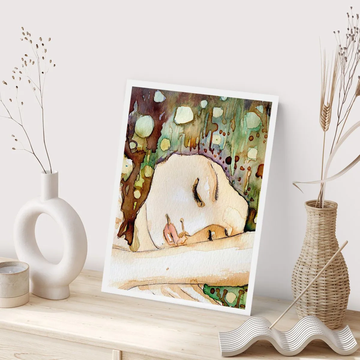 Poster - Emerald and Violet Dream - 50x70 cm