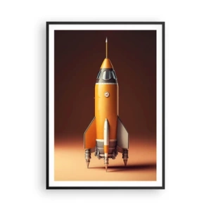 Poster in black frame - It Starts with a Dream - 70x100 cm