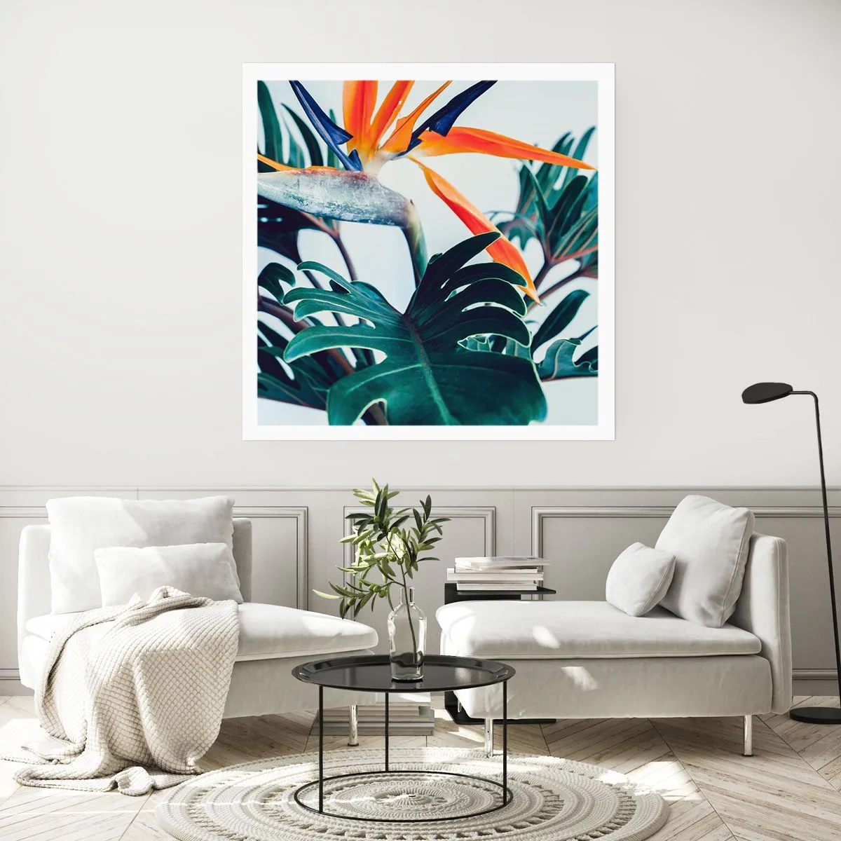 Poster - Birdy Bush - 60x60 cm