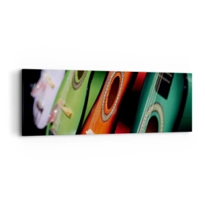 Canvas picture - Guitar Has Many Shades - 90x30 cm