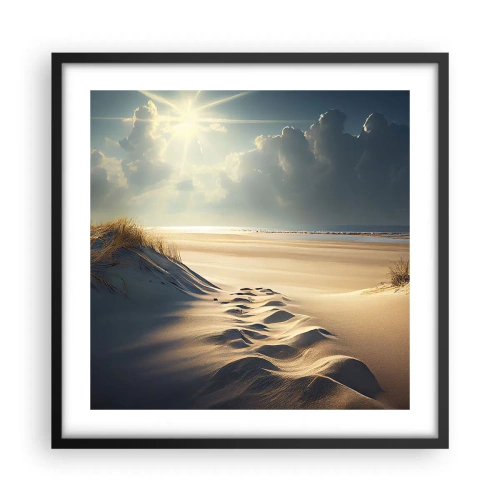 Poster in black frame - Calming Landscape - 50x50 cm