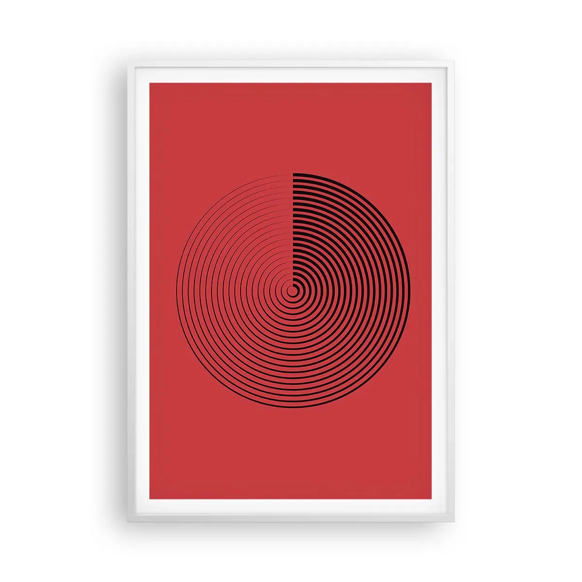 Poster in white frmae - Circular Movement - 70x100 cm