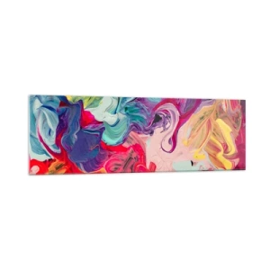 Glass picture - Birth of Colours - 160x50 cm