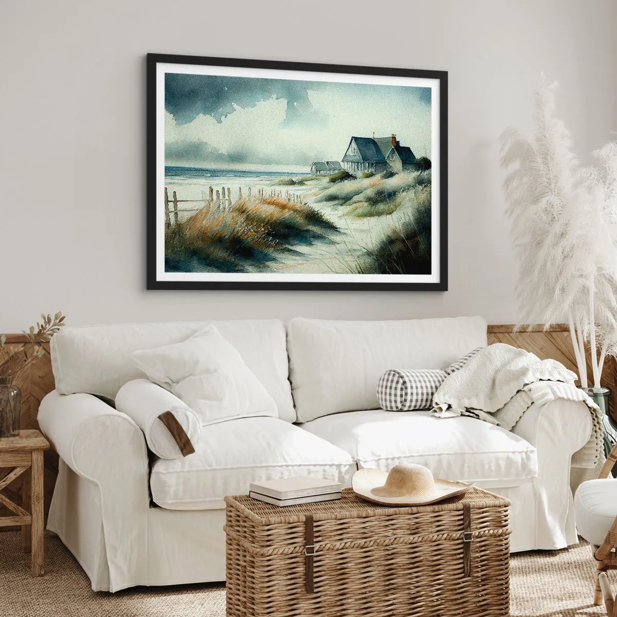 Poster in black frame - Away from the Hustle and Bustle - 91x61 cm