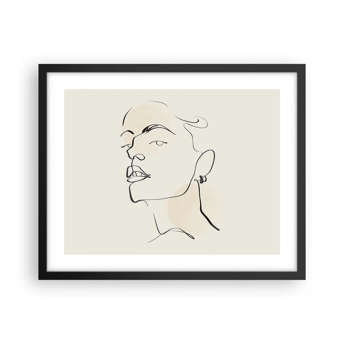Poster in black frame - Proud Look - 50x40 cm
