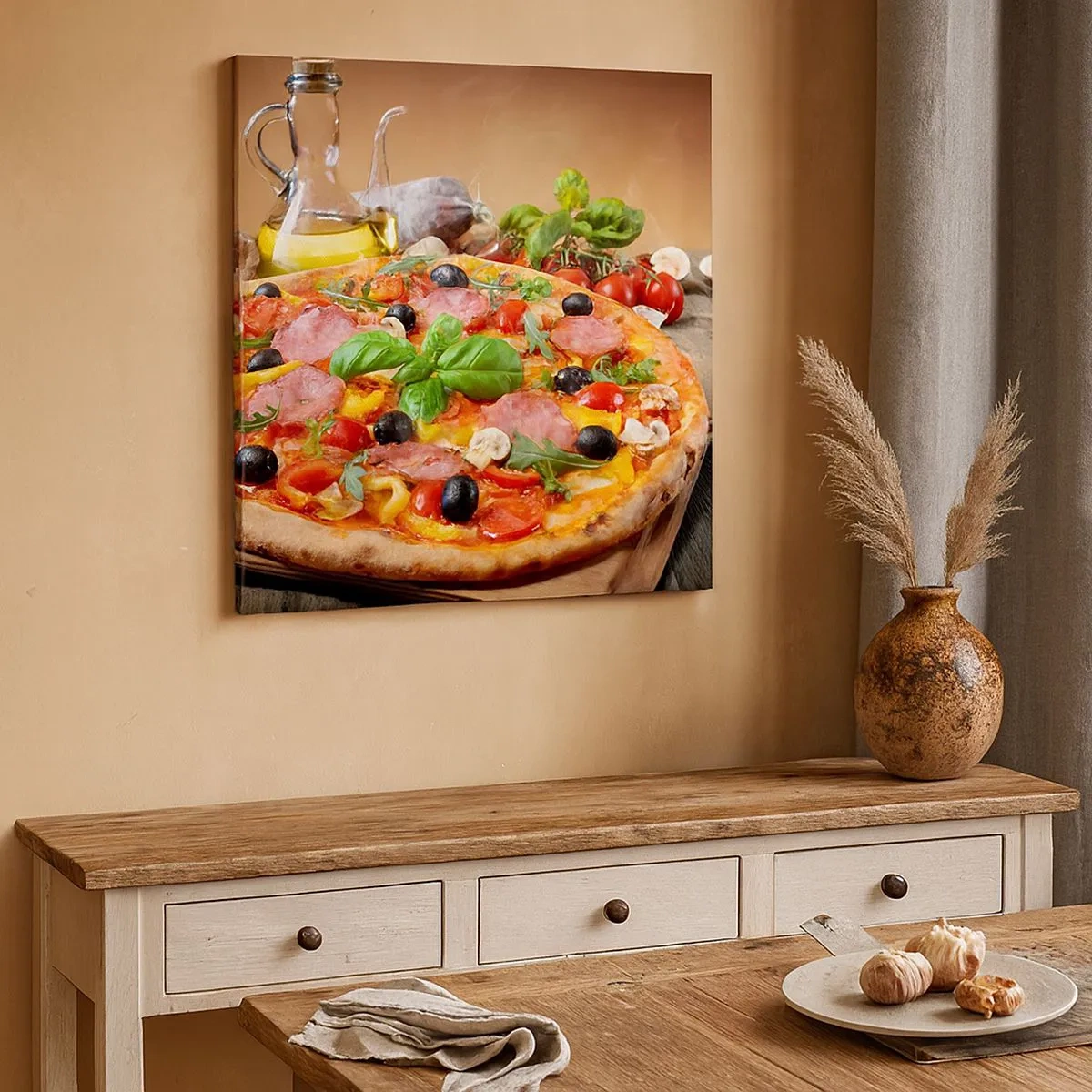Canvas picture - With a Real Italian Flavouring - 30x30 cm