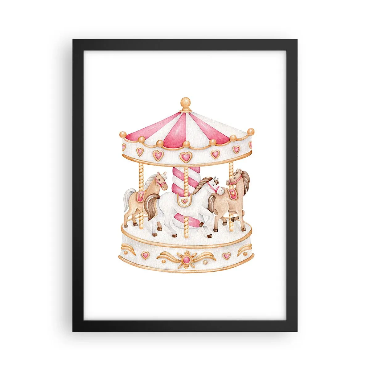 Poster in black frame - Sweet World of Childhood - 30x40 cm