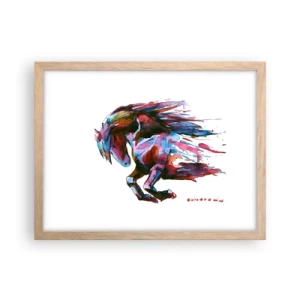 Poster in light oak frame - In Elation - 40x30 cm