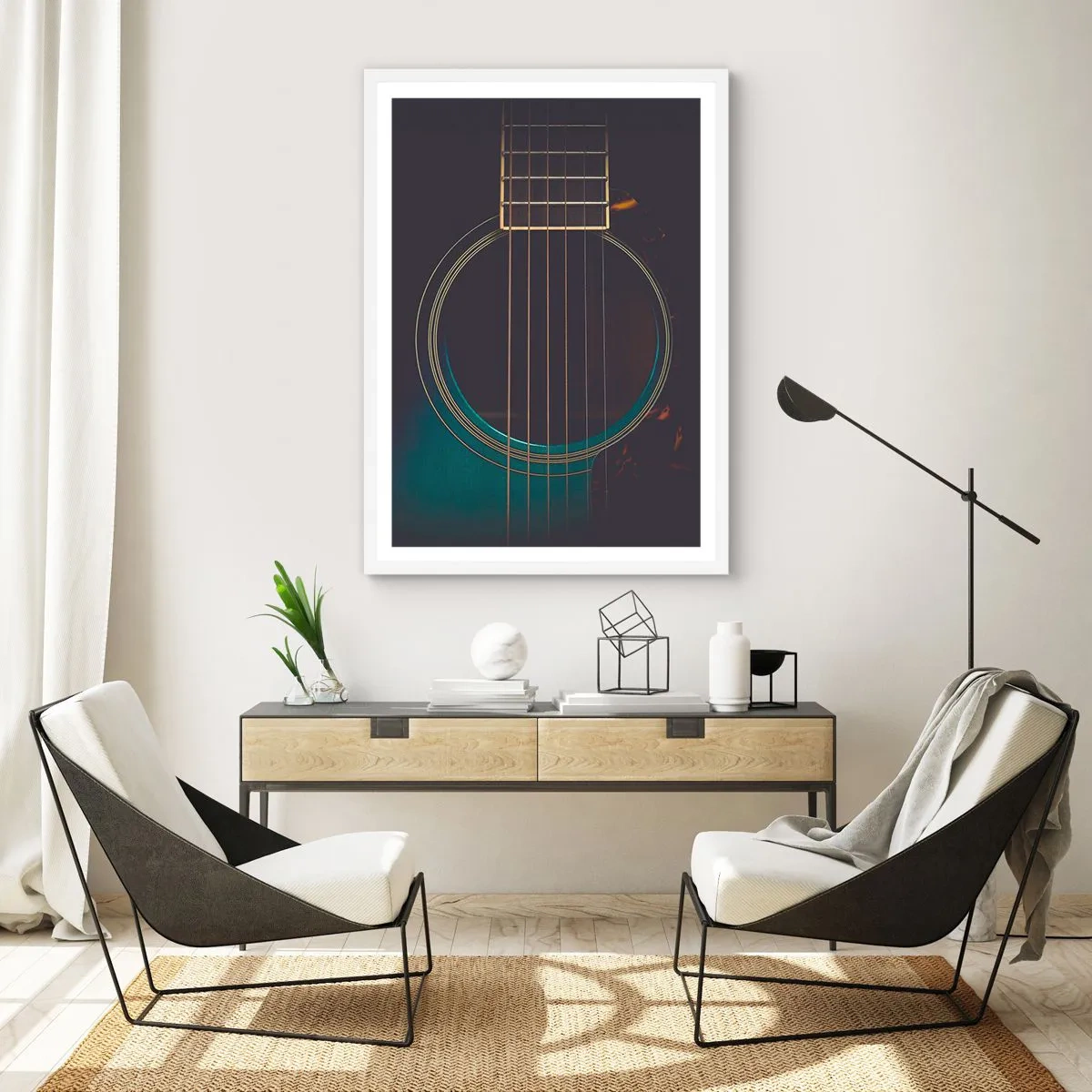 Poster in white frmae - A Moment Before It Sounds - 70x100 cm