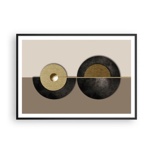 Poster in black frame - Variations on Wheel - 100x70 cm