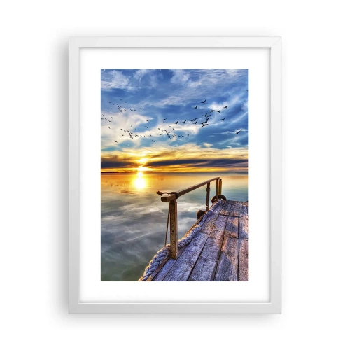 Poster in white frmae - Wind is Taking a Break - 30x40 cm