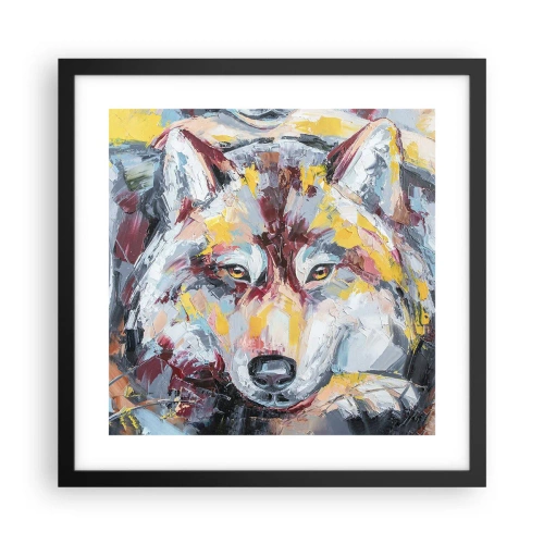 Poster in black frame - Wolf Eyes - 40x40 cm