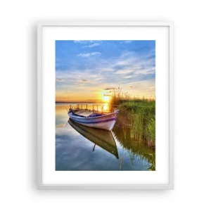 Poster in white frmae - Bay of Fulfilled Dreams - 40x50 cm