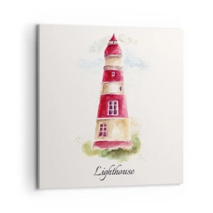 Canvas picture - Around It the Weather Is Always Nice - 60x60 cm