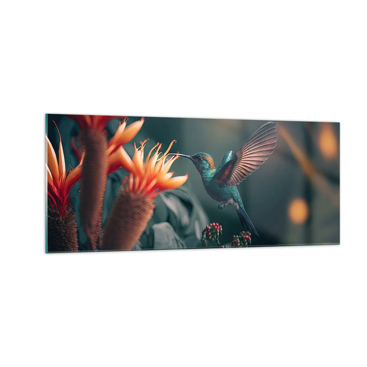 Glass picture - Really Colourful Life - 100x40 cm