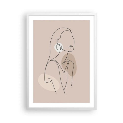 Poster in white frmae - Icon of Girlhood - 50x70 cm