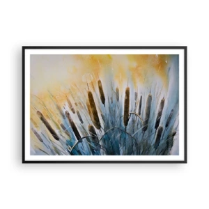 Poster in black frame - Coolness of Water, Heat of the Sun - 100x70 cm