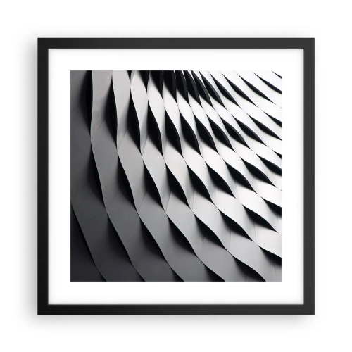Poster in black frame - On the Surface of the Wave - 40x40 cm