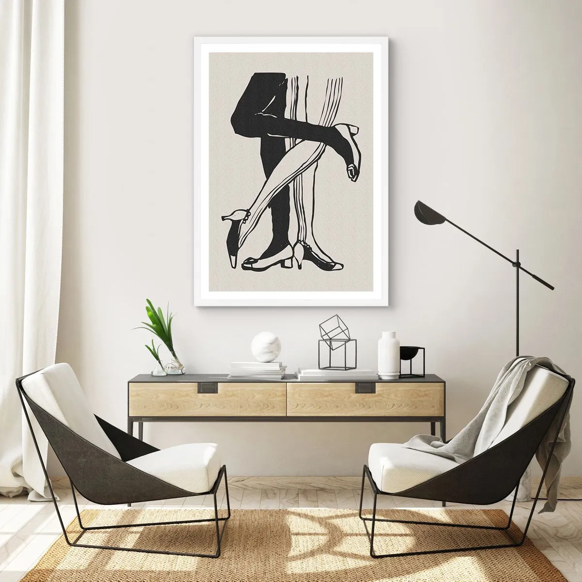 Poster in white frmae - Woman's Attribute - 50x70 cm