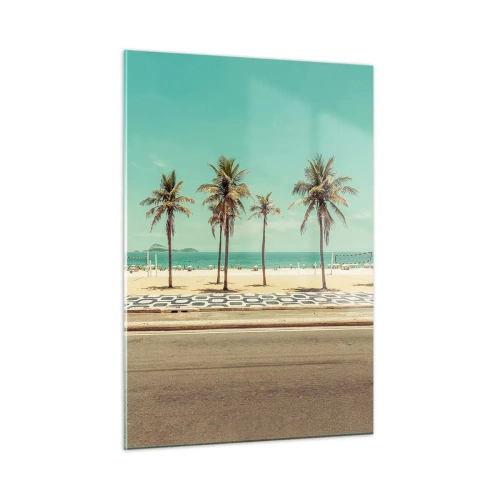 Glass picture - By the Beach - 50x70 cm