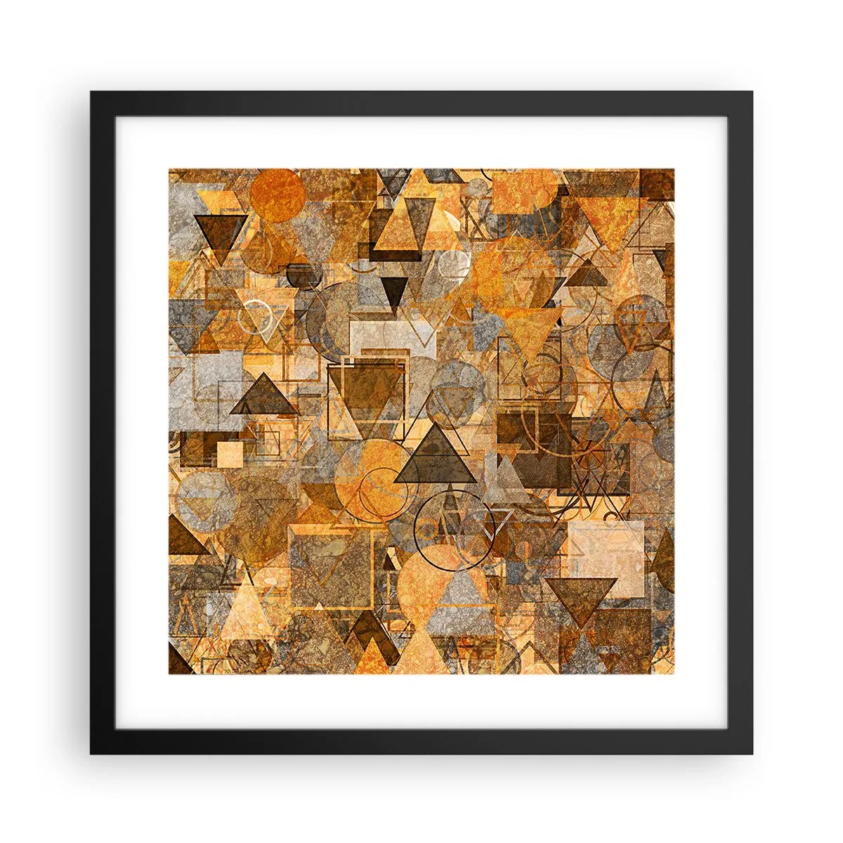 Poster in black frame - World Caught in One Form - 40x40 cm
