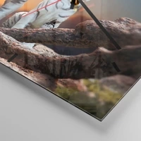 Clock face with lines