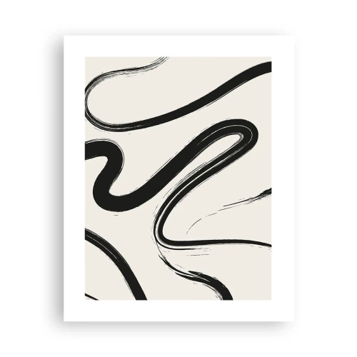 Poster - Black and White Fancy - 40x50 cm