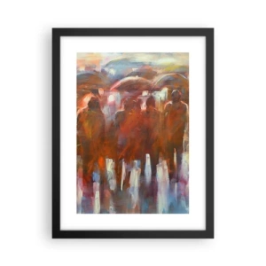 Poster in black frame - Equal in Rain and Fog - 30x40 cm
